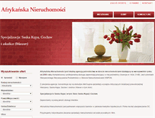 Tablet Screenshot of afrykanska.com.pl